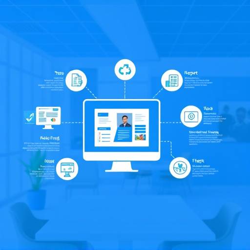 Animación explicativa sobre el funcionamiento del software 'Gestión Empresarial'.